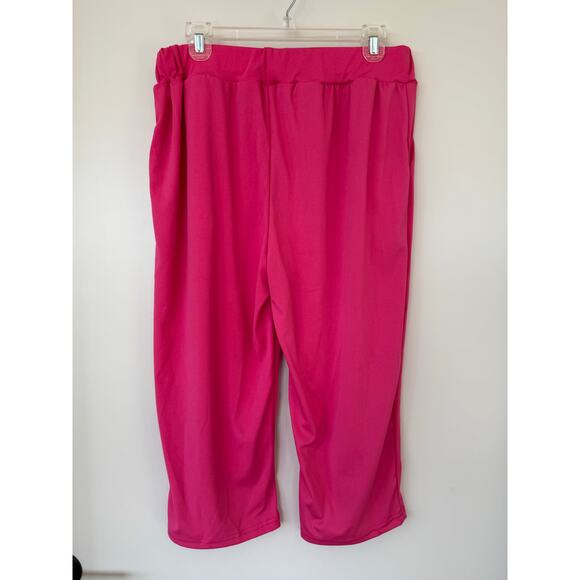 Hot Pink Workout Capri Pants w/ Side Pockets – Size Large – New! - Picture 5 of 5